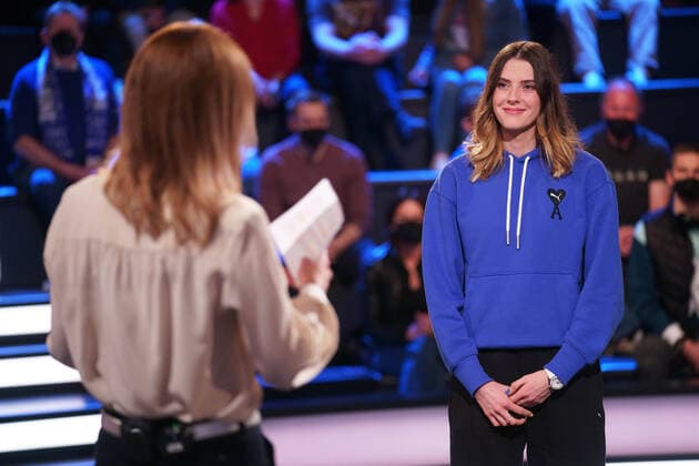 Sport Themen der Woche KW12 Sport Bilder des Tages KATRIN MUELLER-HOHENSTEIN, JAROSLAWA MAHUTSCHICH DAS AKTUELLE SPORTSTUDIO ZDF MAINZ *** KATRIN MUELLER HOHENSTEIN, JAROSLAWA MAHUTSCHICH DAS AKTUELLE SPORTSTUDIO ZDF MAINZ 