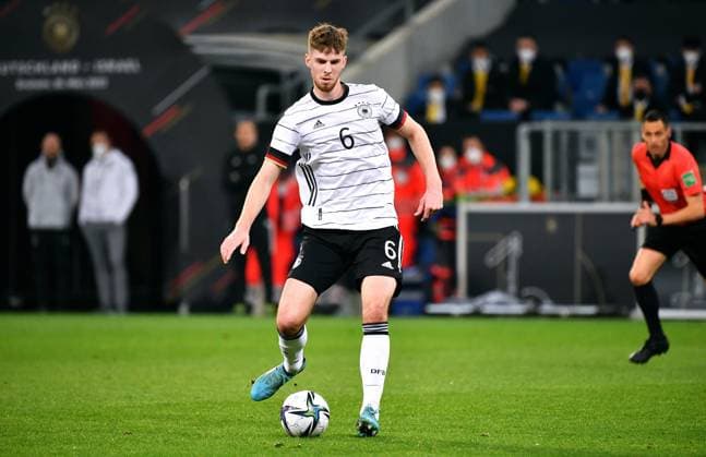 football, men, Germany, national team, friendly, PreZero Arena Sinsheim Germany white Israel blue 2 0 Anton Stach GER action, single image DFB DFL REGULATES PROHIBIT ANY USE OF PHOTOGRAPHS AS IMAGE SEQUENCES AND OR QUASI VIDEO