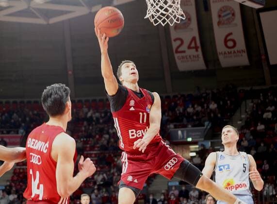 Bavarias 11 Vladimir LUCIC Basketball, FC Bayern Crailsheim, on 22 03 2022, Basketball Bundesliga, FC Bayern Munich Basketball HARKO Merlins Crailsheim, season 20221 2022, in Munich, A U D I D O M E, Germany Source Copyright Credit Oryk HAIST xx