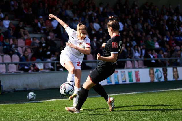 GERMANY, KÖLN - MARCH 27, 2022: The match Frauen Bundesliga FC Köln vs FC Bayer 04 Copyright: xVITALIIxKLIUIEVx