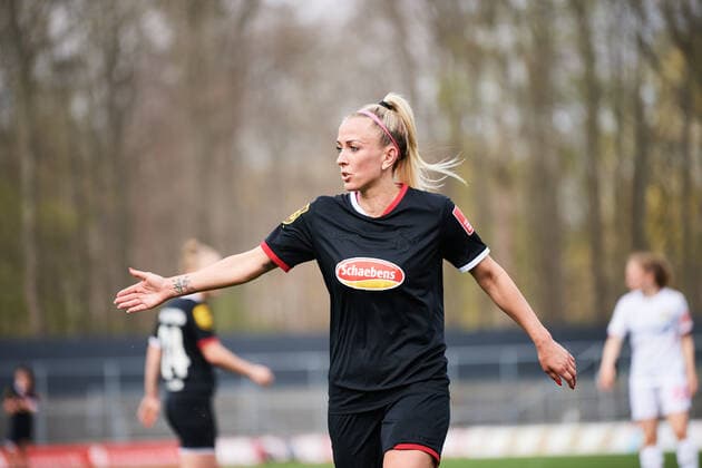 GERMANY, KÖLN - MARCH 27, 2022: The match Frauen Bundesliga FC Köln vs FC Bayer 04 Copyright: xVITALIIxKLIUIEVx