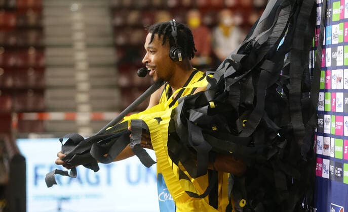 Ludwigsburg , Basketball easycredit BBL Bundesliga MHP Riesen Ludwigsburg vs Basketball Löwen Braunschweig , Justin Simon Riesen