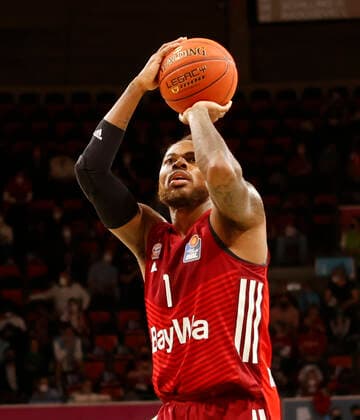 27 03 2022, BBL, FC Bayern Basketball vs Hakro Merlins Crailsheim, Audi Dome, Munich, basketball, sports, in the picture Deshaun Thomas FCB Basketball