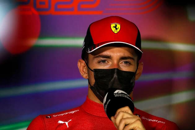 LECLERC Charles (mco), Scuderia Ferrari F1-75, portrait, post race press conference, PK, Pressekonferenz during the Formula 1 STC Saudi Arabian Grand Prix 2022, 2nd round of the 2022 FIA Formula One World Championship, WM, Weltmeisterschaft on the Jeddah Corniche Circuit, from March 25 to 27, 2022 in Jeddah, Saudi Arabia - F1 - SAUDI ARABIAN GRAND PRIX 2022 - RACE DPPI Panoramic  GP2202_192807_31I9893