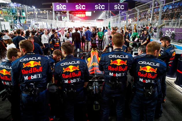 Oracle Red Bull Racing team, F1 Grand Prix of Saudi Arabia at Jeddah Corniche Circuit on March 27, 2022 in Jeddah, Saudi Arabia Photo by HOCH ZWEI Jeddah Saudi Arabia