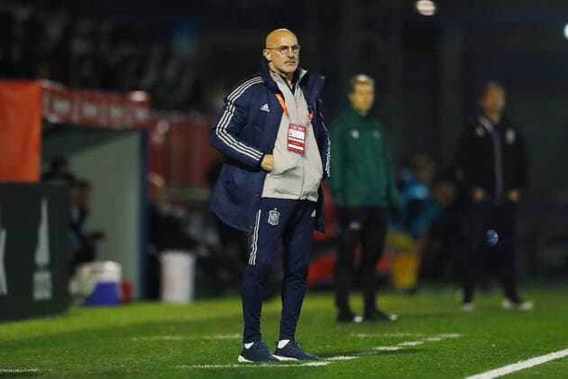 Luis de la Fuente (ESP), MARCH 25, 2022 - Football Soccer : UEFA Under-21 Championship qualifying round match between U21, U 21 Spain 8-0 U21 Lithuania at the Estadio El Prado in Talavera De La Reina, Spain. Noxthirdxpartyxsales  (0153743741st)