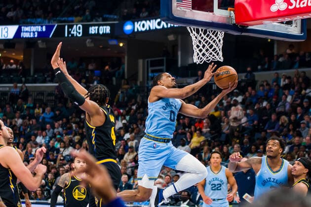 Grizzlies Shooting Guard De Anthony Melton (0) during a NBA, Basketball Herren, USA game between Memphis Grizzlies and Golden State Warriors at FedEx Forum in Memphis, Tennessee, USA, 28 March 2022. Golden State Warriors at Memphis Grizzlies !ACHTUNG: NUR REDAKTIONELLE NUTZUNG!  Copyright: xMatthewxA.xSmithx AME7054 20220329-f784db522dac62c14e1a32357b8f24478c729461