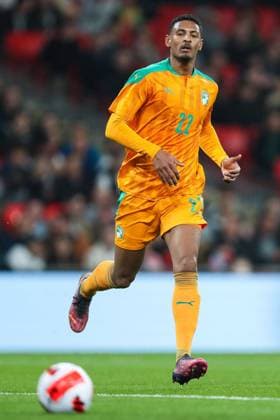 Mandatory Credit: Photo by Will Cooper JMP Shutterstock (12873148ao) Sebastien Haller of Ivory Coast England v Ivory Coast, UK - 29 Mar 2022 Editorial use only England v Ivory Coast, UK - 29 Mar 2022 Editorial use only  Copyright: xWillxCooper JMP Shutterstockx 12873148ao