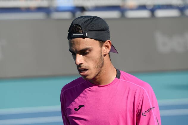 Tennis, ATP-Turnier in Miami Francisco Cerundolo (ARG) defeated Frances Tiafoe (USA) 6-7 (2-7), 7-6 (7-3), 6-2, at the Miami Open being played at Hard Rock Stadium in Miami Gardens, Florida on March 29, 2022: Ã‚ Tennisclix CSM Miami Gardens USA - ZUMAc04_ 20220329_zaf_c04_055 Copyright: xKarlaxKinnex