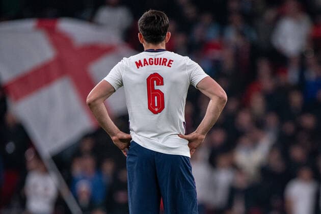 LONDON, ENGLAND - MARCH 29: Harry Maguire of England during the International Friendly, Länderspiel, Nationalmannschaft match between England and Ivory Coast at Wembley Stadium on March 29, 2022 in London, E England v Ivory Coast - International Friendly Copyright: xSebastianxFrejx