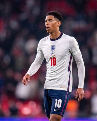 LONDON, ENGLAND - MARCH 29: Borussia Dortmund player {persons} of England during the International Friendly, Länderspiel, Nationalmannschaft match between England and Ivory Coast at Wembley Stadium on March 29, 2022 in London, E England v Ivory Coast - International Friendly Copyright: xSebastianxFrejx