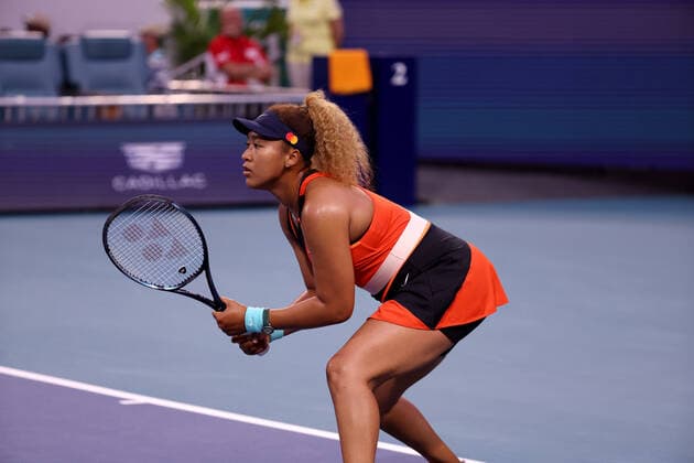 Tennis, WTA-Turnier in Miami March 29, 2022, Miami Gardens, Florida, United States Of America: MIAMI GARDENS, FLORIDA - MARCH 29: Naomi Osaka of Japan defeats Danielle Collins of the United States in their quarter final match on day 9 of the Miami Open at Hard Rock Stadium on March 29, 2022 in Miami Gardens, Florida ...People: Naomi Osaka Miami Gardens United States Of America - ZUMAs214 20220329_zda_s214_040 Copyright: xSMGx