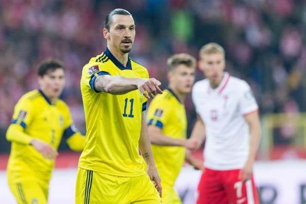 Poland v Sweden: Knockout Round Play-Offs - 2022 FIFA World Cup, WM, Weltmeisterschaft, Fussball Qualifier Zlatan Ibrahimovic (SWE) during the e 2022 FIFA World Cup Qualifier knockout round play-off match between Poland and Sweden at Silesian Stadium on March 29, 2022 in Chorzow, Poland. Chorzow Poland  Copyright: xFotoxOlimpikx originalFilename:jastrzebowski-polskasz220329_npkRL.jpg
