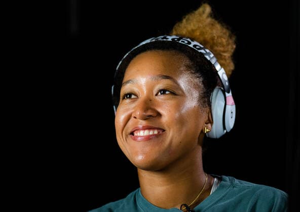 March 29, 2022, MIAMI, FLORIDA, UNITED STATES: Naomi Osaka of Japan talks to the media after the quarter-final of the 2022 Miami Open WTA, Tennis Damen 1000 tennis tournament MIAMI UNITED STATES - ZUMAa181 20220329_zaa_a181_141 Copyright: xRobxPrangex