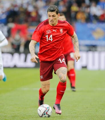 Photo Manuel Geisser 29 03 2022 stadium Letzigrund Zurich season 2021 2022 men football friendly match Switzerland Kosovo Steven Zuber Switzerland