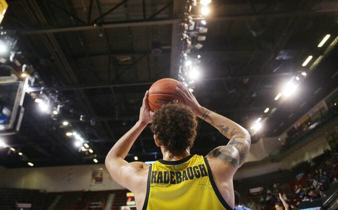 Ludwigsburg , Basketball easycredit BBL Bundesliga MHP Riesen Ludwigsburg vs SYNTAINICS MBC , Jonah Radebaugh Giants
