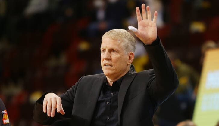 Ludwigsburg , Basketball easycredit BBL Bundesliga MHP Riesen Ludwigsburg vs SYNTAINICS MBC , Coach John patrick Riesen