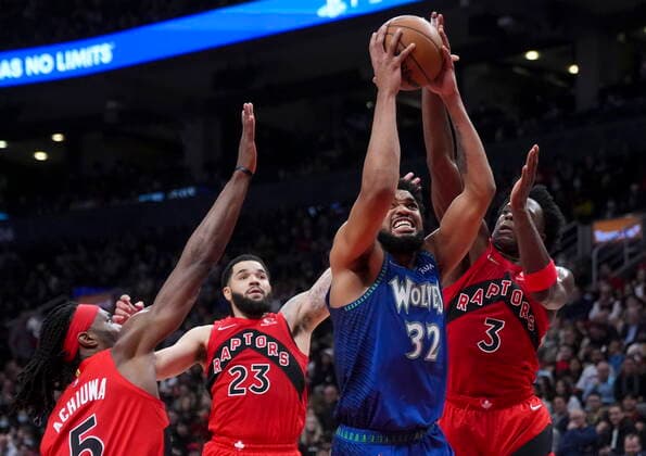 Basketball, NBA, Toronto Raptors - Minnesota Timberwolves