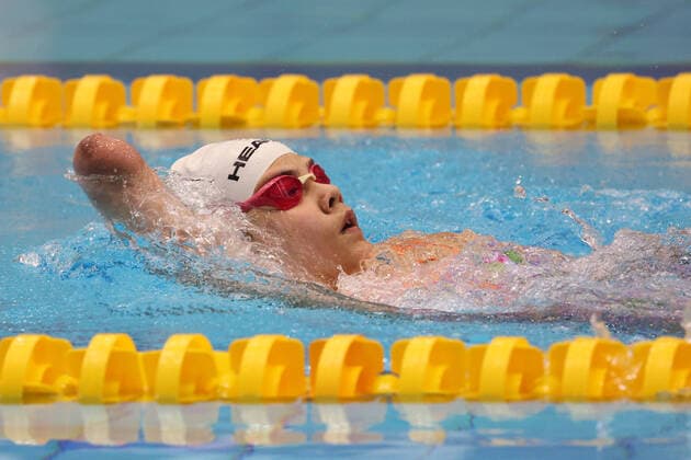 Sport Themen der Woche KW13 Sport Bilder des Tages DEU, Internationale Deutsche Meisterschaften Para-Schwimmen, 31.03.2022, Schwimm und Sprunghalle im Europasportpark (SSE Berlin), Berlin, DEU, Internationale Deutsche Meisterschaften Para-Schwimmen, im Bild Paraschwimmen, Virginia Nakoinz (GER, Berliner Schwimmteam) Foto: Juergen Engler nordphoto GmbH *** DEU, International German Championships Para Swimming, 31 03 2022, Schwimm und Sprunghalle im Europasportpark SSE Berlin , Berlin, DEU, International German Championships Para Swimming, in the picture Para Swimming, Virginia Nakoinz GER, Berliner Schwimmteam Foto Juergen Engler nordphoto GmbH nordphotoxGmbHx xEngler nph00076