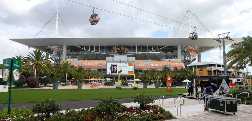 April 1, 2022, Miami Gardens, Florida, United States: The Hard Rock stadium at the Miami Open presented by Itau in Miami Gardens, Florida. Miami Gardens United States - ZUMAw109 20220401_zap_w109_020 Copyright: xDebbyxWongx