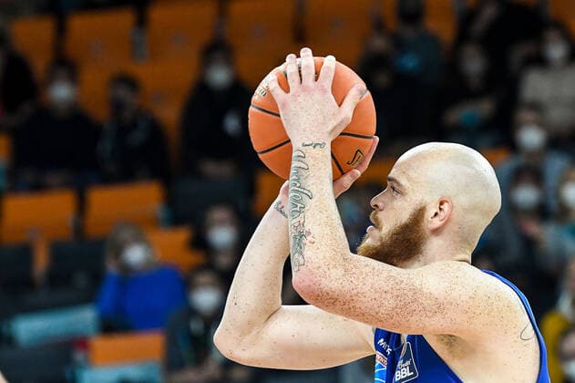 GER, BBL, ratiopharm Ulm vs Syntainics MBC 02 04 2022, ratiopharm arena, New Ulm, GER, BBL, ratiopharm Ulm vs Syntainics MBC, pictured Reggie Upshaw Syntainics, 30 nordphotoxGmbHx xHafner nph00200