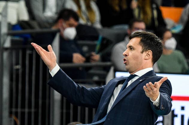 GER, BBL, ratiopharm Ulm vs Syntainics MBC 02 04 2022, ratiopharm arena, New Ulm, GER, BBL, ratiopharm Ulm vs Syntainics MBC, in picture Igor Jovovic Syntainics nordphotoxGmbHx xHafner nph00200
