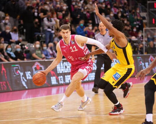 Oleksandr Lypovyy Telekom Baskets Bonn vs MHP RIESEN Ludwigsburg easyCredit BBL 1 Bundesliga , 2021 2022 season , Main round 28 matchday