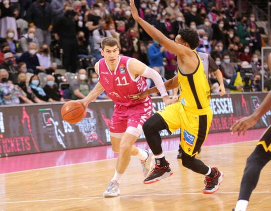 Oleksandr Lypovyy Telekom Baskets Bonn vs MHP RIESEN Ludwigsburg easyCredit BBL 1 Bundesliga , 2021 2022 season , Main round 28 matchday