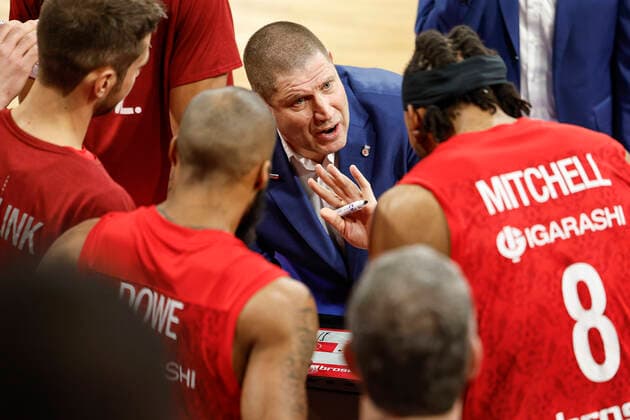 Center Head coach Oren Amiel Brose Bamberg Brose Bamberg Fraport Skyliners Frankfurt easyCredit BBL Basketball Bundesliga Saison 2021 22 Spieltag 28, 28 03 2022 Bamberg, Brose Arena Foto Daniel Löb Loeb Copyright: DanielxLöb