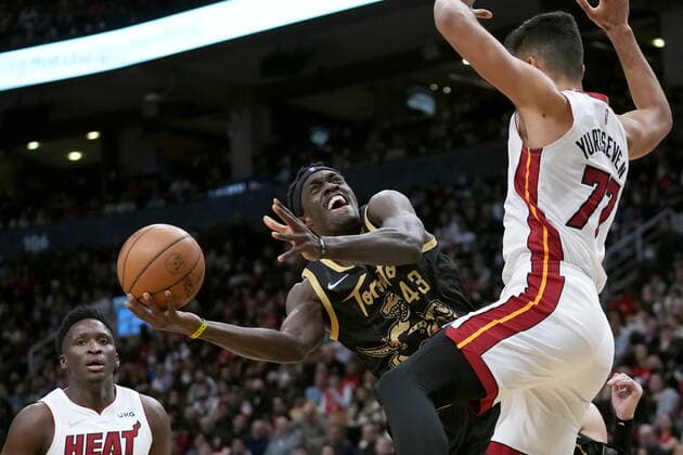 Basketball, NBA, Toronto Raptors - Miami Heat