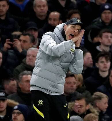 Sport Themen der Woche KW14 Sport Bilder des Tages Mandatory Credit: Photo by Matt Impey Shutterstock (12884581p) Thomas Tuchel the Chelsea manager tells his team they are asleep Chelsea v Real Madrid, Football, UEFA Champions League, Quater Final 1st Leg, Stamford Bridge, Chelsea, London, UK - 06 04 2022 Editorial use only Chelsea v Real Madrid, Football, UEFA Champions League, Quater Final 1st Leg, Stamford Bridge, Chelsea, London, UK - 06 04 2022 Editorial use only  Copyright: xMattxImpey Shutterstockx 12884581p