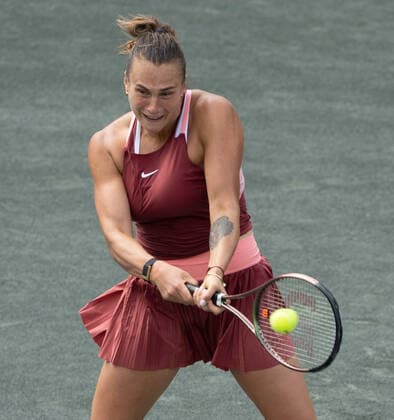 April 6, 2022: Aryna Sabalenka (BLR) defeated Allison Riske (USA) 7-5, 6-3, at the CreditOne Charleston Open being played at Family Circle Tennis Center in Charleston, South Carolina USA Tennisclix CSM Charleston USA - ZUMAc04_ 20220406_zaf_c04_060 Copyright: xLesliexBillmanx