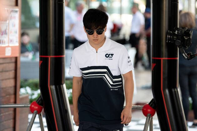 MELBOURNE, AUSTRALIA - APRIL 07: Yuki Tsunoda (22) of Japan and Scuderia AlphaTauri arrives at the Australian Formula One Grand Prix at Albert Park on April 07, 2022 in Melbourne, Australia. (Photo by Steven Markham Icon Sportswire) AUTO: APR 07 F1 - Australian Grand Prix Icon22040707231