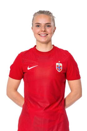 220407 Emilie Woldvik of the Norwegian womens national football team poses for a portrait on April 4, 2022 in Oslo Photo Vegard Grott BILDBYRAN kod VG VG0262 bbeng fotball fotboll football norge norway a kvinnor portrett porträtt portraits dam,  Copyright: VEGARDxGRoTT BB220407VG146