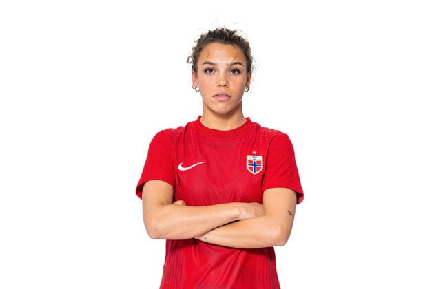 220407 Celin Bizet Ildhusoy of the Norwegian womens national football team poses for a portrait on April 4, 2022 in Oslo Photo Vegard Grott BILDBYRAN kod VG VG0262 bbeng fotball fotboll football norge norway a kvinnor portrett porträtt portraits dam,  Copyright: VEGARDxGRoTT BB220407VG248