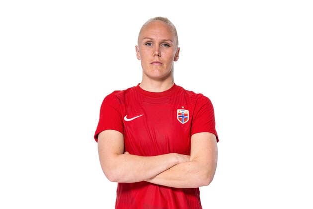 220407 Maria Thorisdottir of the Norwegian womens national football team poses for a portrait on April 4, 2022 in Oslo Photo Vegard Grott BILDBYRAN kod VG VG0262 bbeng fotball fotboll football norge norway a kvinnor portrett porträtt portraits dam,  Copyright: VEGARDxGRoTT BB220407VG257