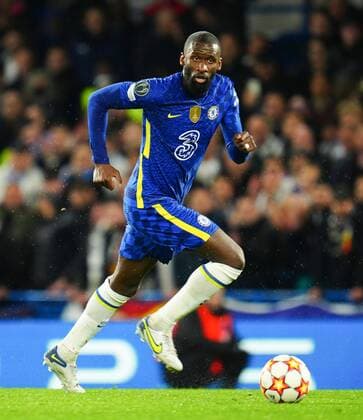 Mandatory Credit: Photo by Javier Garcia Shutterstock (12883334ex) Antonio Rudiger of Chelsea Chelsea v Real Madrid, UEFA Champions League, Quarter Final, First Leg, Football, Stamford Bridge, London, UK - 06 Apr 2022 EDITORIAL USE ONLY No use with unauthorised audio, video, data, fixture lists, club league logos or live services. Online in-match use limited to 120 images, no video emulation. No use in betting, games or single club league player publications. Chelsea v Real Madrid, UEFA Champions League, Quarter Final, First Leg, Football, Stamford Bridge, London, UK - 06 Apr 2022 EDITORIAL USE ONLY No use with unauthorised audio, video, data, fixture lists, club league logos or live services. Online in-match use limited to 120 images, no video emulation. No use in betting, games or single club league player publications. Copyright: xJavierxGarcia Shutterstockx 12883334ex