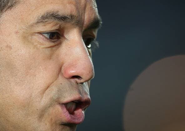 Mandatory Credit: Photo by Michael Zemanek Shutterstock (12885087j) Giovanni van Bronckhorst manager of Rangers Braga v Rangers, UEFA Europa League, Quarter Final, First Leg, Football, Estadio Municipal de Braga, Braga, Portugal - 07 Apr 2022 EDITORIAL USE ONLY No use with unauthorised audio, video, data, fixture lists, club league logos or live services. Online in-match use limited to 120 images, no video emulation. No use in betting, games or single club league player publications. Braga v Rangers, UEFA Europa League, Quarter Final, First Leg, Football, Estadio Municipal de Braga, Braga, Portugal - 07 Apr 2022 EDITORIAL USE ONLY No use with unauthorised audio, video, data, fixture lists, club league logos or live services. Online in-match use limited to 120 images, no video emulation. No use in betting, games or single club league player publications.  Copyright: xMichaelxZemanek Shutterstockx 12885087j