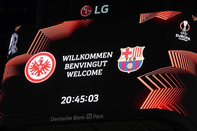 Frankfurt 07 04 2022 Eintracht Frankfurt vs FC Barcelona, UEFA Europa League, quarterfinals, first leg
