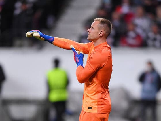 FOOTBALL EUROPE LEAGUE SEASON 2021 2022 quarterfinal first leg Eintracht Frankfurt FC Barcelona 07 04 2022 goalkeeper Marc Andre ter Stegen Barca