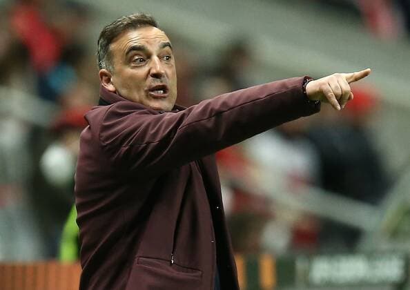 Mandatory Credit: Photo by Michael Zemanek Shutterstock (12885087an) Carlos Carvalhal manager of Sporting Braga Braga v Rangers, UEFA Europa League, Quarter Final, First Leg, Football, Estadio Municipal de Braga, Braga, Portugal - 07 Apr 2022 EDITORIAL USE ONLY No use with unauthorised audio, video, data, fixture lists, club league logos or live services. Online in-match use limited to 120 images, no video emulation. No use in betting, games or single club league player publications. Braga v Rangers, UEFA Europa League, Quarter Final, First Leg, Football, Estadio Municipal de Braga, Braga, Portugal - 07 Apr 2022 EDITORIAL USE ONLY No use with unauthorised audio, video, data, fixture lists, club league logos or live services. Online in-match use limited to 120 images, no video emulation. No use in betting, games or single club league player publications.  Copyright: xMichaelxZemanek Shutterstockx 12885087an