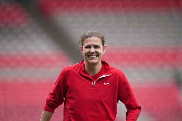 April 7, 2022, VANCOUVER, BC, CANADA: Canada s women s national soccer team captain Christine Sinclair leaves the field after team practice ahead of two friendly matches against Nigeria, in Vancouver, on Thursday, April 7, 2022. Canada News - April 7, 2022  - ZUMAc35_ 20220407_zaf_c35_137 Copyright: xDarrylxDyckx