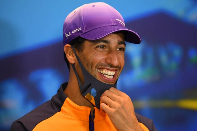 AUSTRALIAN F1 GRAND PRIX, Daniel Ricciardo of McLaren addresses the media during a press conference, PK, Pressekonferenz on day two of the Formula 1 Australian Grand Prix 2022 at the Albert Park Grand Prix Circuit in Melbourne, Friday, April 8, 2022. ( NO ARCHIVING, EDITORIAL USE ONLY, NO USE IN BOOKS WITHOUT CONSENT MELBOURNE VIC AUSTRALIA  Copyright: xJAMESxROSSx 20220408001644809173