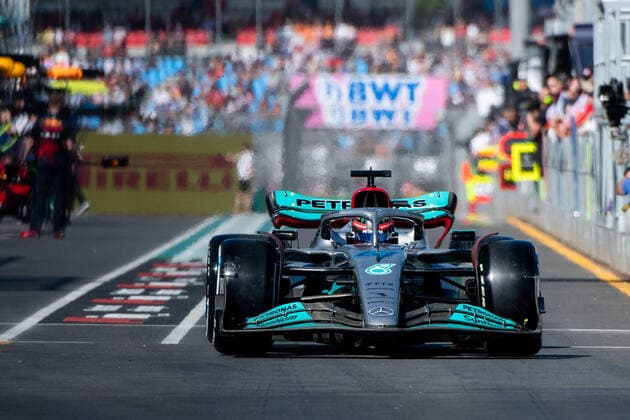 George Russell UK, Mercedes AMG Petronas F1 Team 63 in Mercedes W13, AUS, Formula 1 Australian Grand Prix, Albert Park Circuit Melbourne, Pre Events, 07 04 2022 AUS, Formula 1 Australian Grand Prix, Albert Park Circuit Melbourne, Pre Events, 07 04 2022 Copyright: xEibner Memmlerx EP_MMR