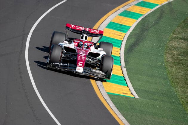 MELBOURNE, AUSTRALIA - APRIL 08: Valtteri Bottas (77) of Finland and Alfa Romeo F1 Team Orlenduring the Australian Formula One Grand Prix at Albert Park on April 08, 2022 in Melbourne, Australia. (Photo by Steven Markham Icon Sportswire) AUTO: APR 08 F1 - Australian Grand Prix Icon22040813641
