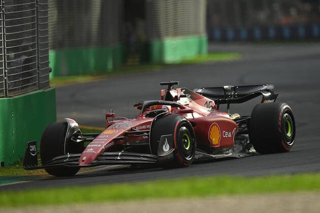 AUSTRALIAN F1 GRAND PRIX, Charles Leclerc of Ferrari during Practice 2 for the Formula 1 Australian Grand Prix 2022 at the Albert Park Grand Prix Circuit in Melbourne, Friday, April 8, 2022. ( NO ARCHIVING, EDITORIAL USE ONLY, NO USE IN BOOKS WITHOUT CONSENT MELBOURNE VIC AUSTRALIA  Copyright: xJOELxCARRETTx 20220408001644904842