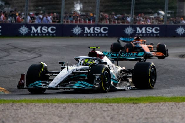 Lewis Hamilton UK, Mercedes AMG Petronas F1 Team 44 in the Mercedes W13, AUS, Formula 1 Australian Grand Prix, Albert Park Circuit Melbourne, Pre Events, 07 04 2022 AUS, Formula 1 Australian Grand Prix, Albert Park Circuit Melbourne, Pre Events, 07 04 2022 Copyright: xEibner Memmlerx EP_MMR