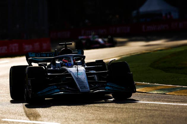 63 George Russell GBR, Mercedes AMG Petronas F1 Team , F1 Grand Prix of Australia at Melbourne Grand Prix Circuit on April 8, 2022 in Melbourne, Australia Photo by HOCH ZWEI Melbourne Australia