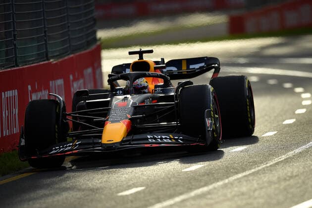 AUSTRALIAN F1 GRAND PRIX, Max Verstappen of Red Bull Racing during Practice 2 for the Formula 1 Australian Grand Prix 2022 at the Albert Park Grand Prix Circuit in Melbourne, Friday, April 8, 2022. ( NO ARCHIVING, EDITORIAL USE ONLY, NO USE IN BOOKS WITHOUT CONSENT MELBOURNE VIC AUSTRALIA  Copyright: xJOELxCARRETTx 20220408001644911265