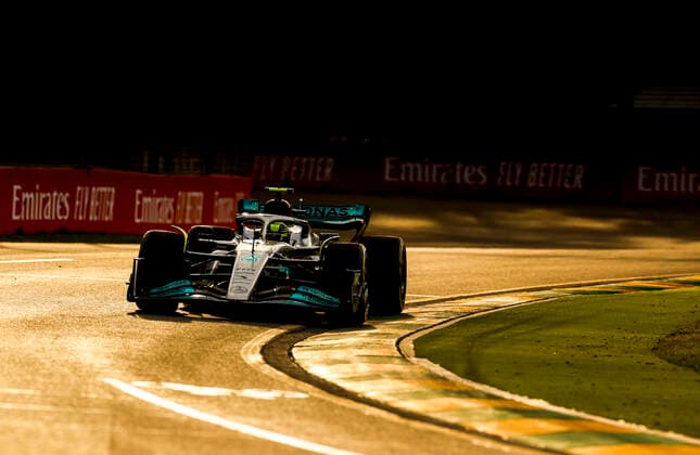 44 Lewis Hamilton GBR, Mercedes AMG Petronas F1 Team , F1 Grand Prix of Australia at Melbourne Grand Prix Circuit on April 8, 2022 in Melbourne, Australia Photo by HOCH ZWEI Melbourne Australia